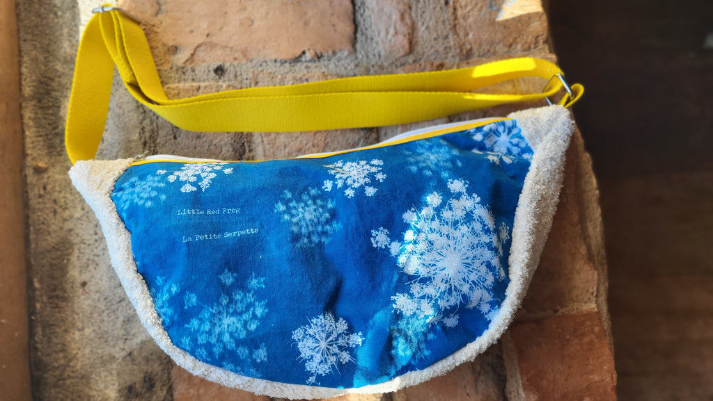 Sac demi-lune 🔥"Anger Issues"🔥 full cyanotype 💙