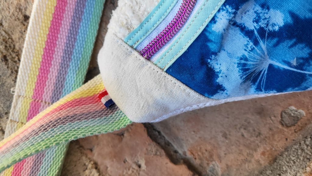 Sac banane 🌈 "Queer" 🌈 half cyanotype 💙