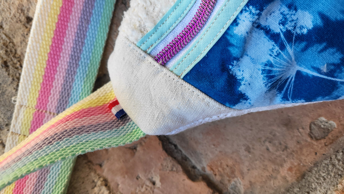 Sac banane 🌈 "Queer" 🌈 half cyanotype 💙