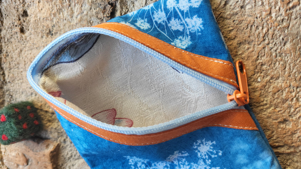 Porte-sous 🧡"Sororité"🫂 cyanotypé 💙