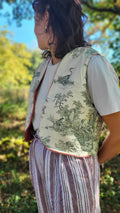 Gilet de bergère toile de jouy 💚