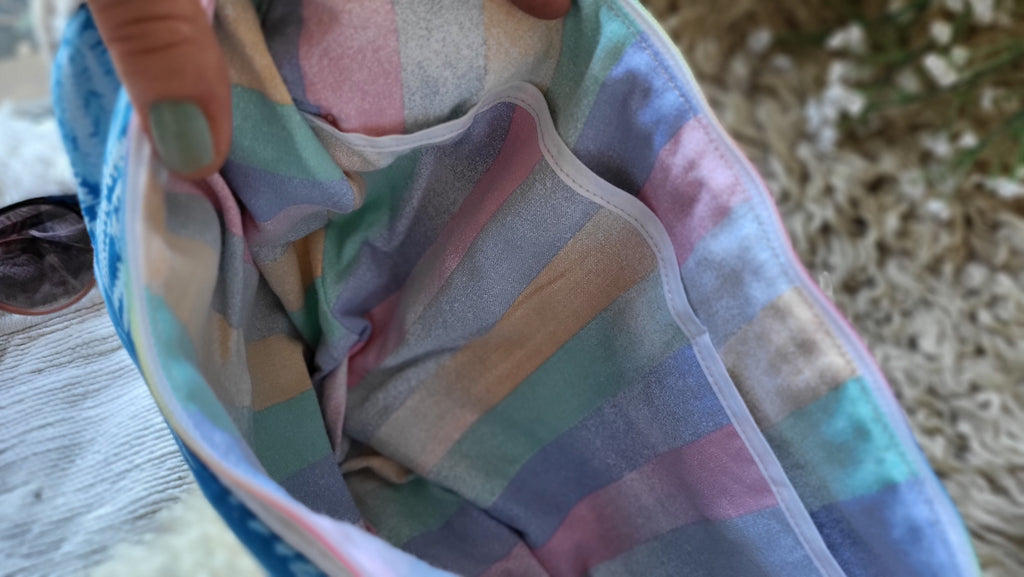 Sac demi-lune 🌈 "Queer" 🌈 full cyanotype 💙