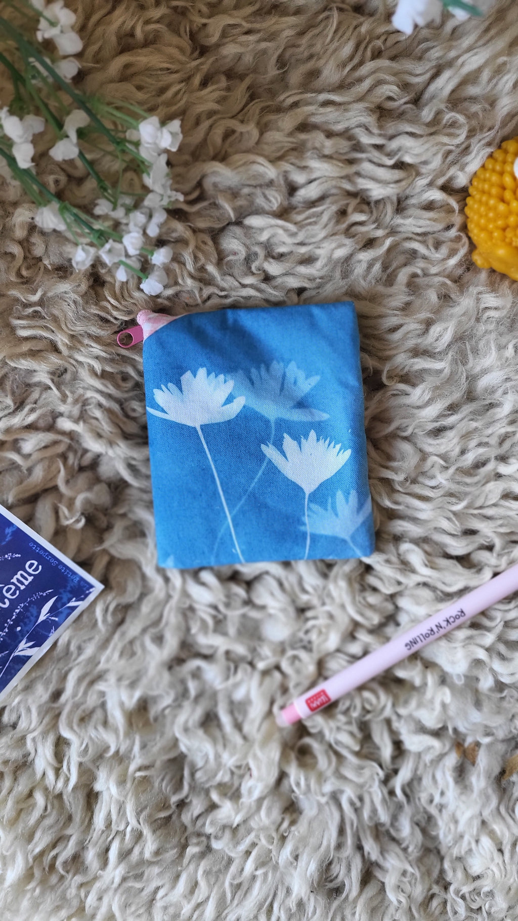 Porte-sous 🧙‍♀️"Sorcières"🧹 cyanotypé 💙