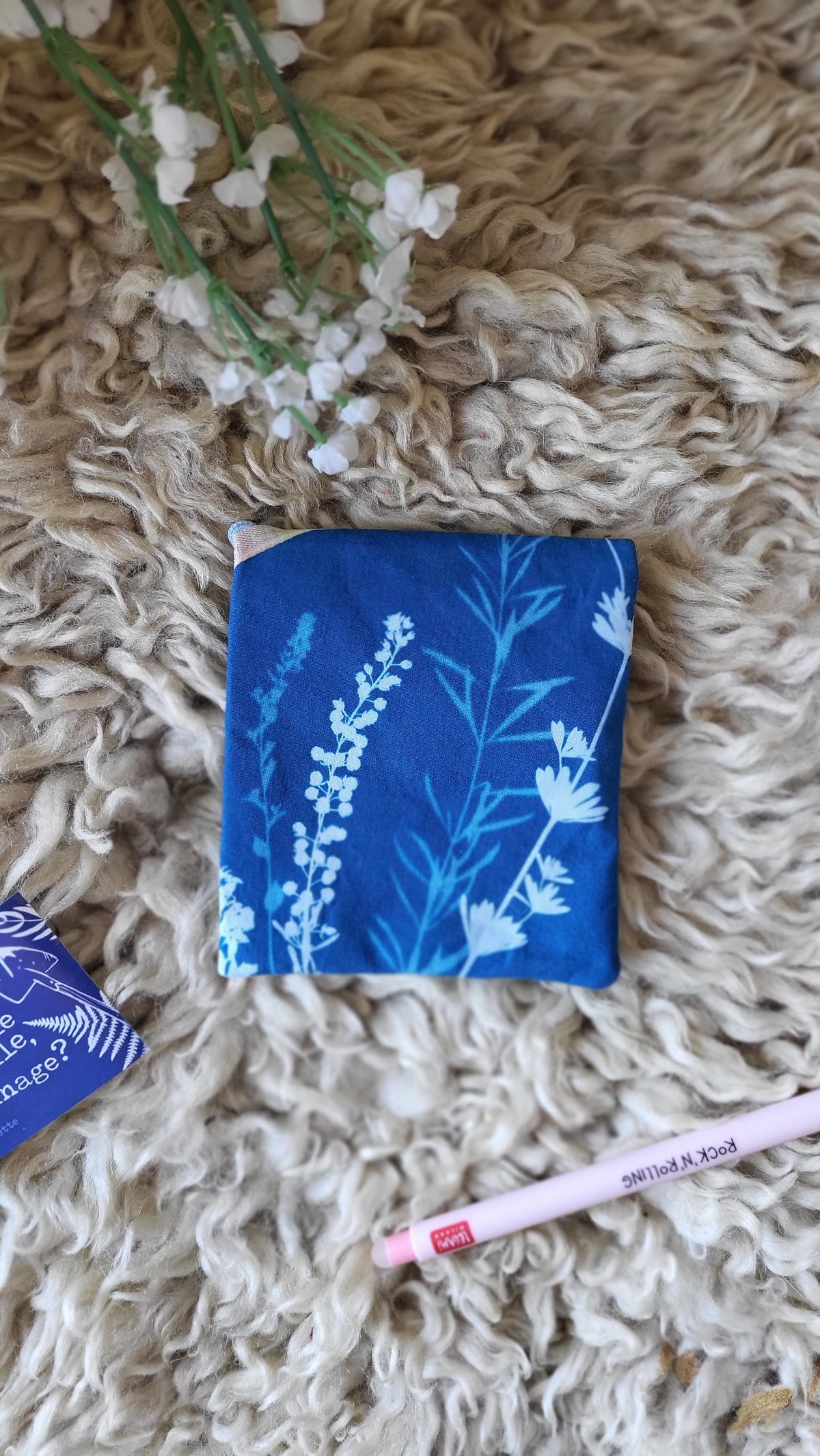 Porte-sous 🌈"Queer"🌈 cyanotypé 💙