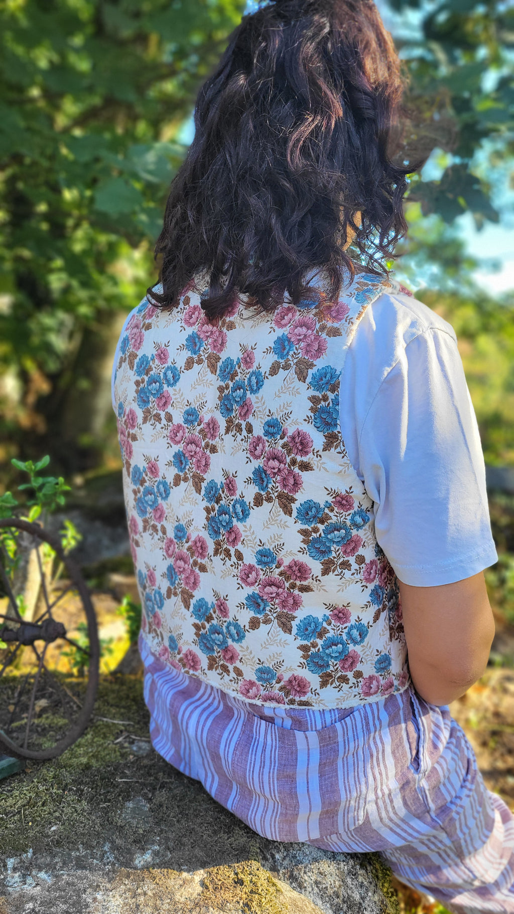 Gilet de bergère à fleurs 🌸