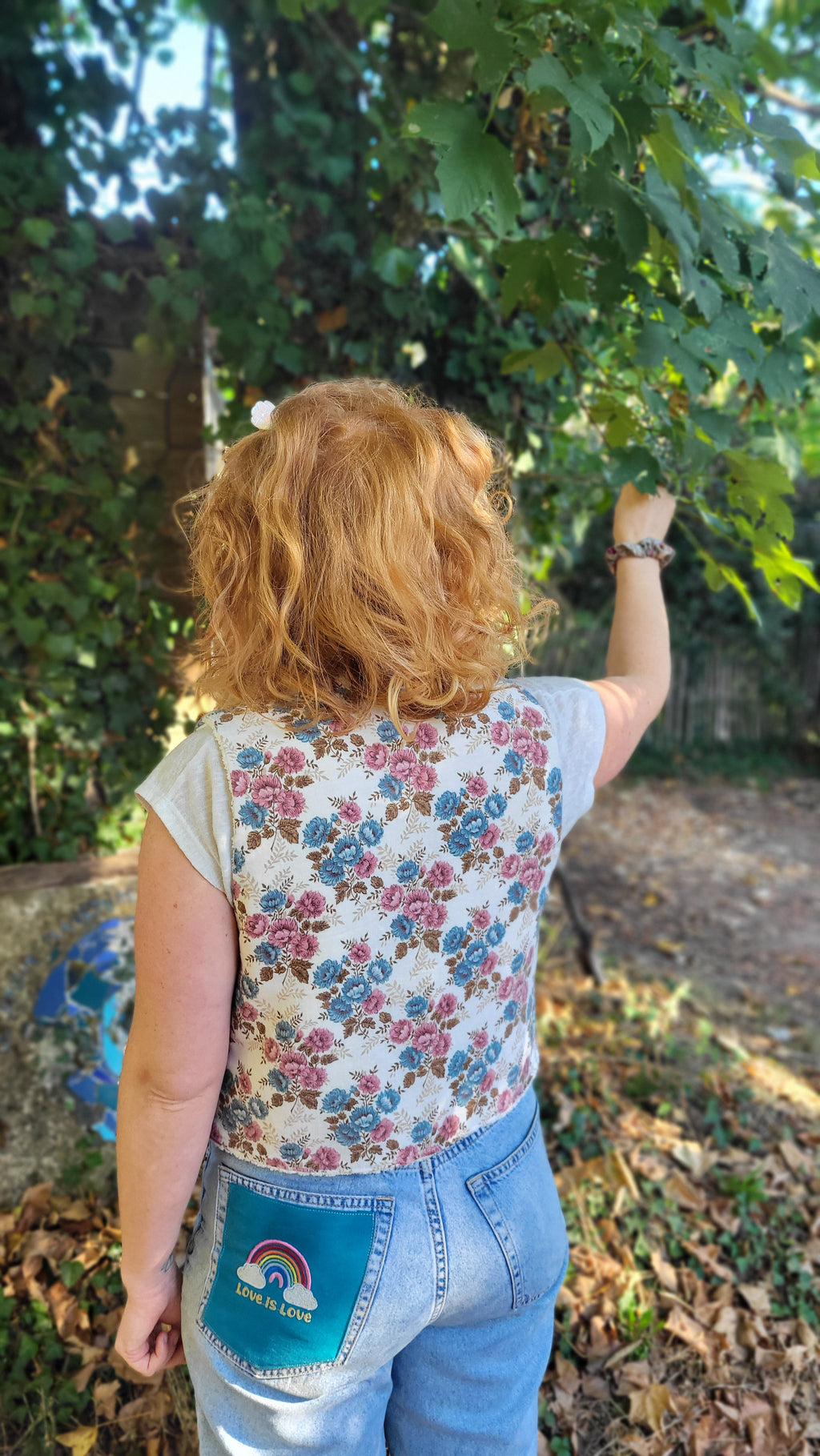 Gilet de bergère à fleurs 🌸
